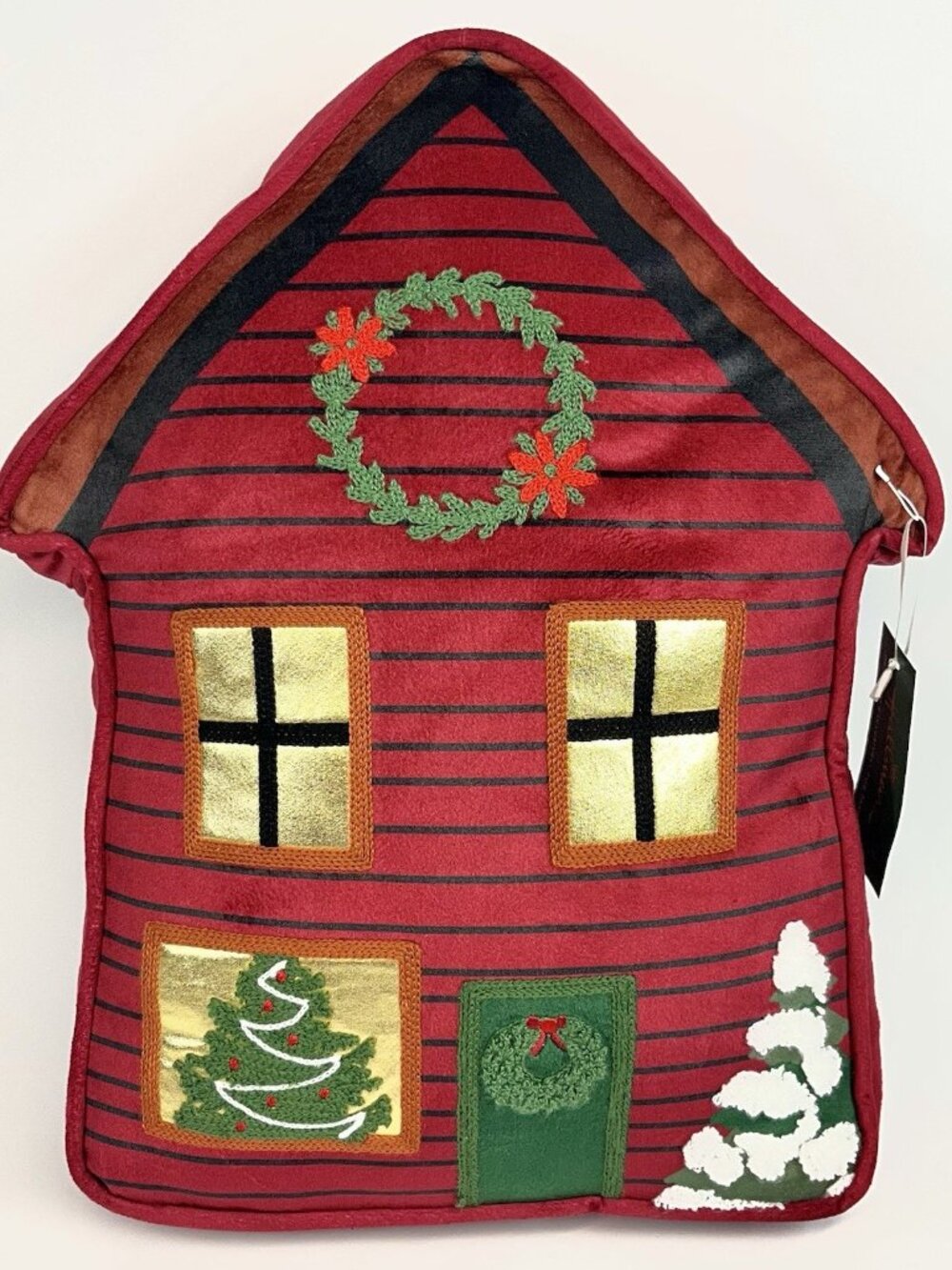 2025 Hallmark x Target Novelty House Christmas Lodge Decorative Pillow NEW